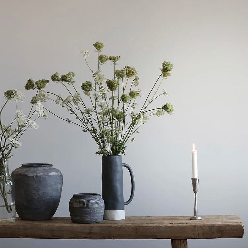 / Boutique / Wabiji Style Old Imitation Ceramic Vate |Flower Arrangement Vase. Garden Landscaping. Home Decoration|