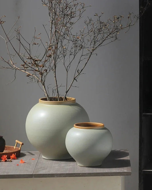 Korea Retro Style Ceramic Vase |Flower Arrangement. Decoration. Vase|