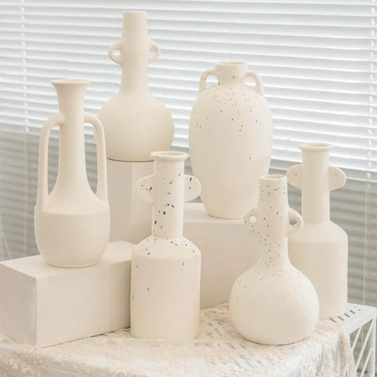 Nordic Style Coarse Ceramic Vase |Home Decor. Flower Vase. Home Decoration|
